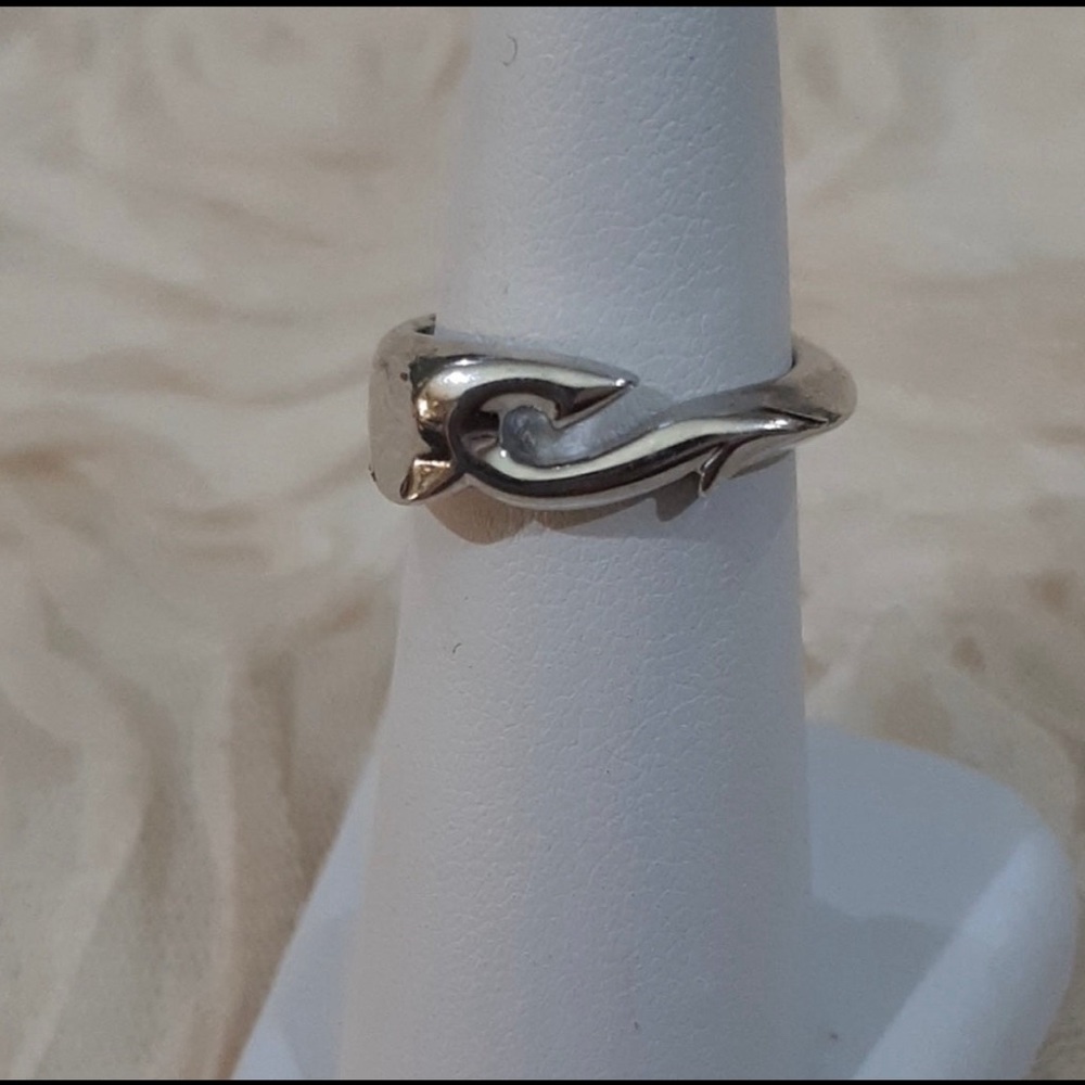 Vintage Hook sterling silver size 6.75 gothic boho